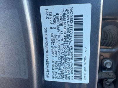 2021 Honda Accord Sedan LX