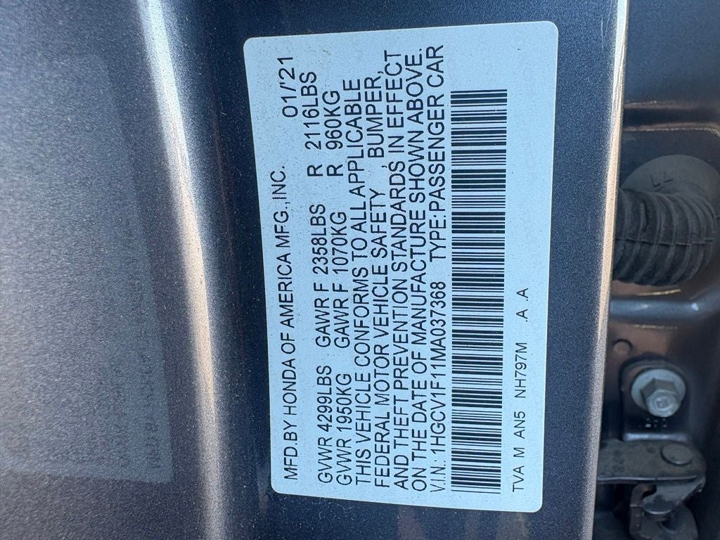 2021 Honda Accord Sedan LX