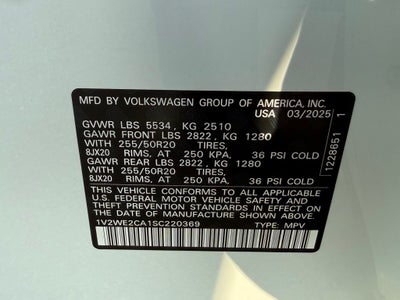 2025 Volkswagen Atlas Cross Sport 2.0T SE w/Technology