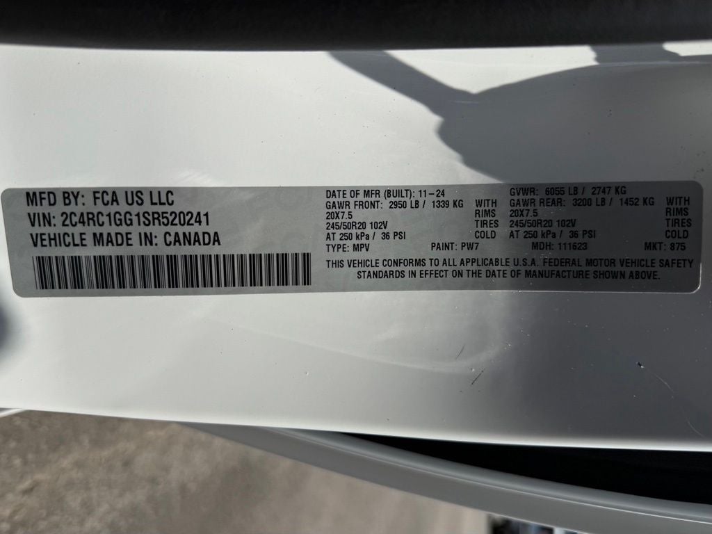 2025 Chrysler Pacifica Limited