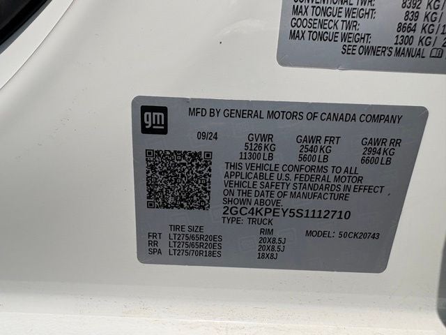 2025 Chevrolet Silverado 2500HD 4WD Crew Cab Standard Bed LTZ