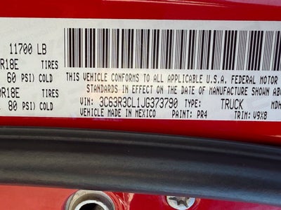 2018 RAM 3500 Tradesman