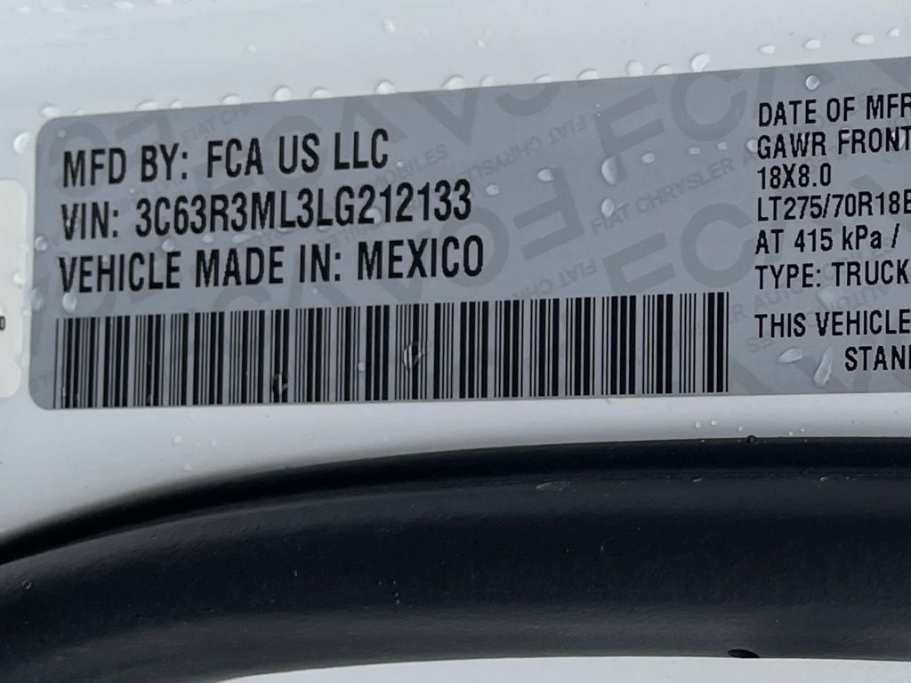 2020 RAM 3500 Laramie Mega Cab 4x4 6'4' Box