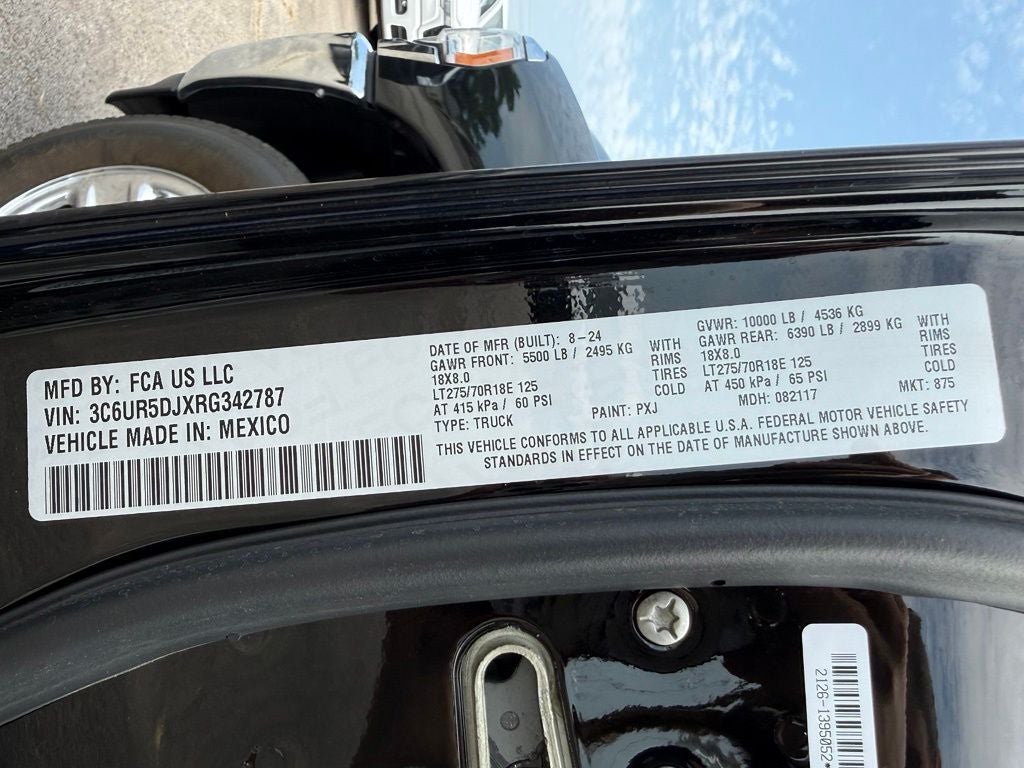2024 RAM 2500 Big Horn Crew Cab 4x4 6'4' Box