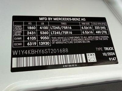 2025 Mercedes-Benz Sprinter 2500 Standard Roof 4-Cyl Diesel
