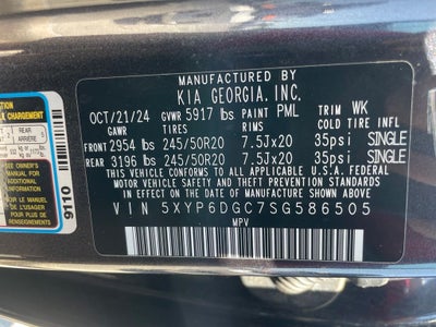 2025 Kia Telluride S - KIA CERTIFIED / POWER MOONROOF