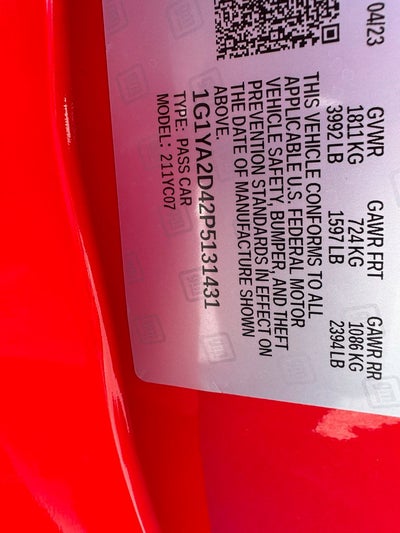 2023 Chevrolet Corvette Stingray 1LT