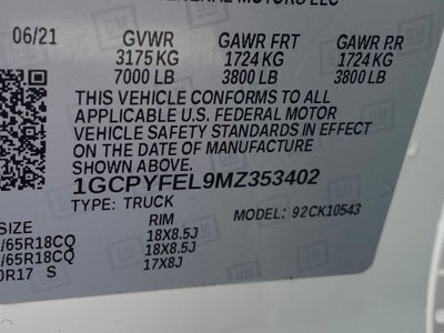2021 Chevrolet Silverado 1500 LT Trail Boss