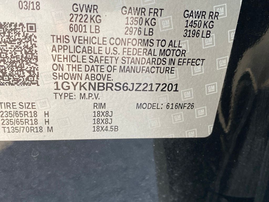 2018 Cadillac XT5 Base