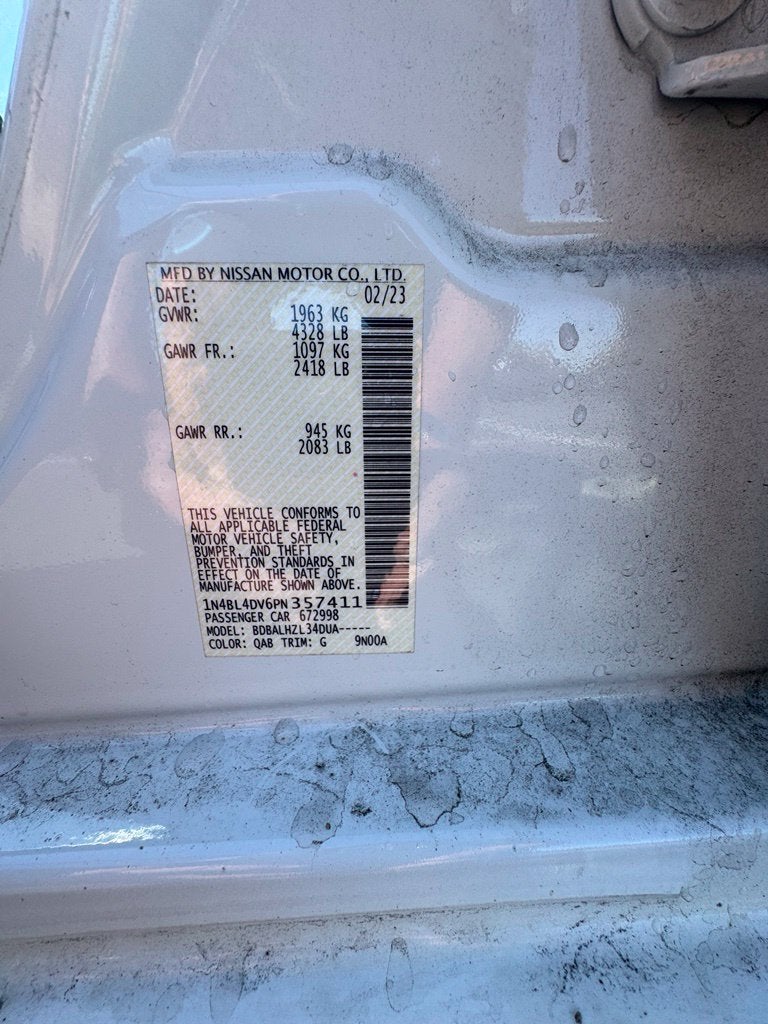 2023 Nissan Altima 2.5 SV