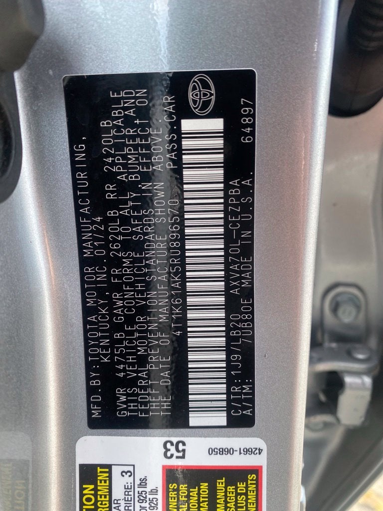 2024 Toyota Camry XSE