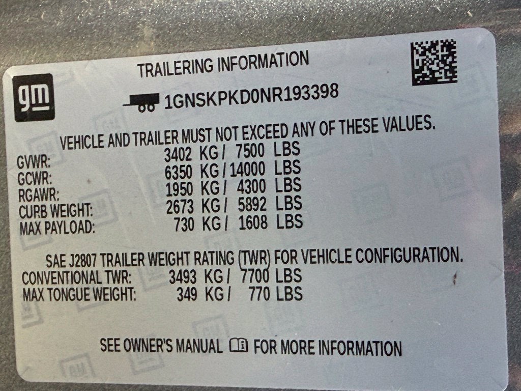 2022 Chevrolet Tahoe Z71 - 4WD / PANORAMIC SUNROOF / CLEAN CARFAX