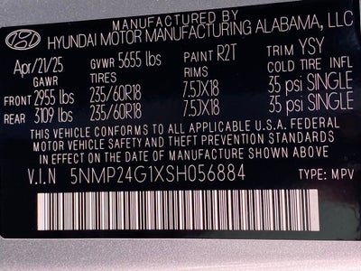 2025 Hyundai Santa Fe Hybrid SEL