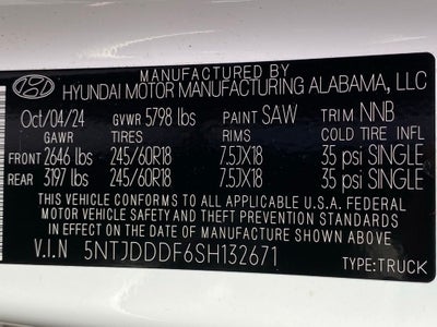 2025 Hyundai Santa Cruz XRT