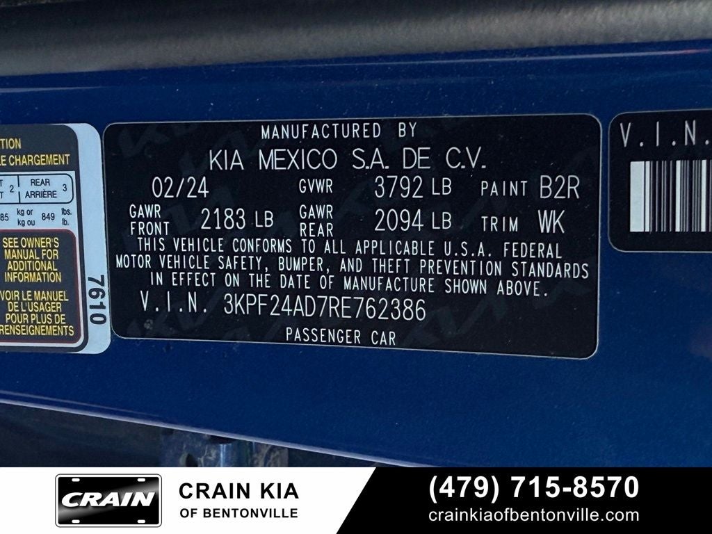 2024 Kia Forte LXS - KIA CPO / CLEAN CARFAX