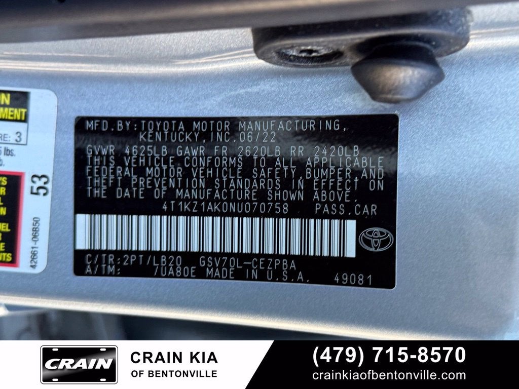 2022 Toyota Camry XSE V6