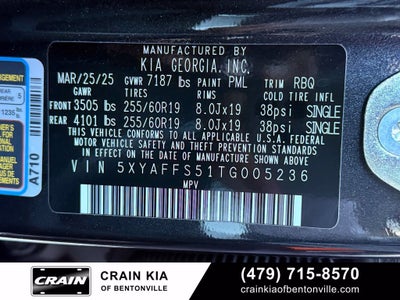 2026 Kia EV9 Wind - KIA CPO / AWD / SUNROOF