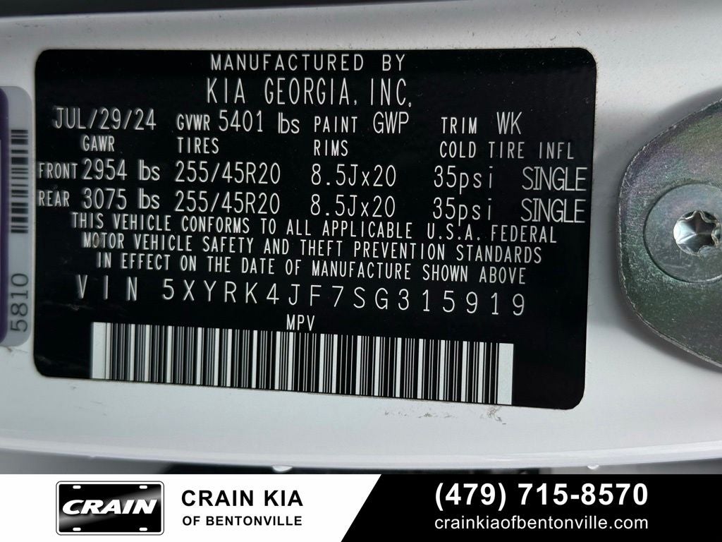 2025 Kia Sorento SX - KIA CPO / PANORAMIC SUNROOF / ONE OWNER