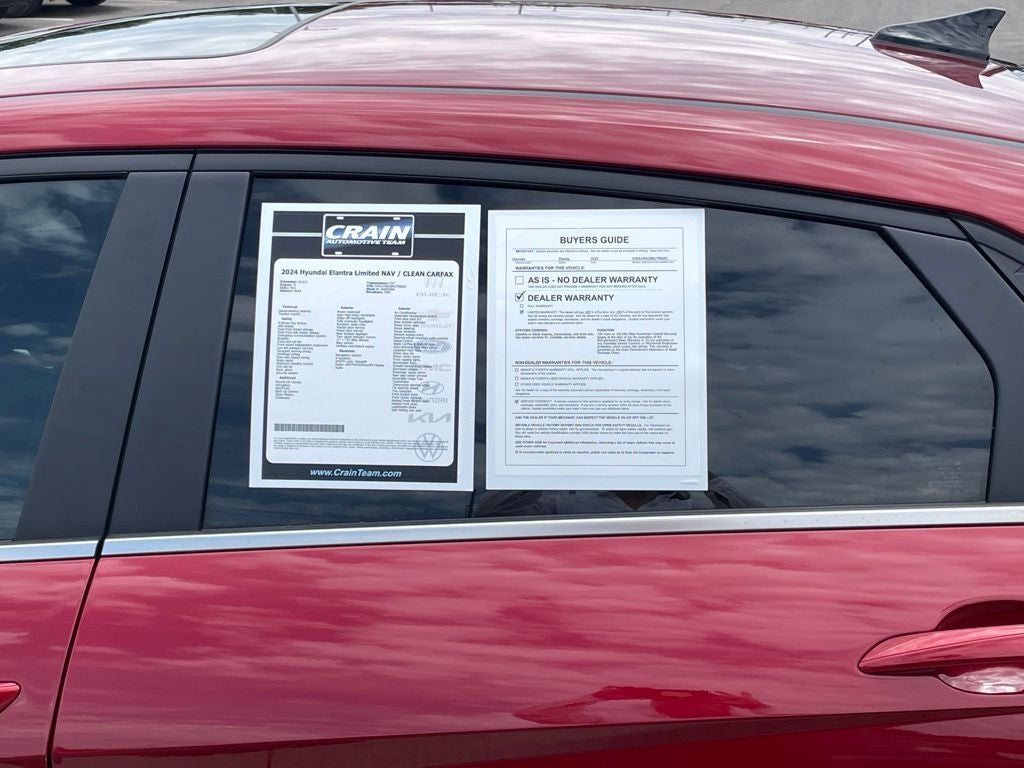 2024 Hyundai Elantra Limited NAV / CLEAN CARFAX