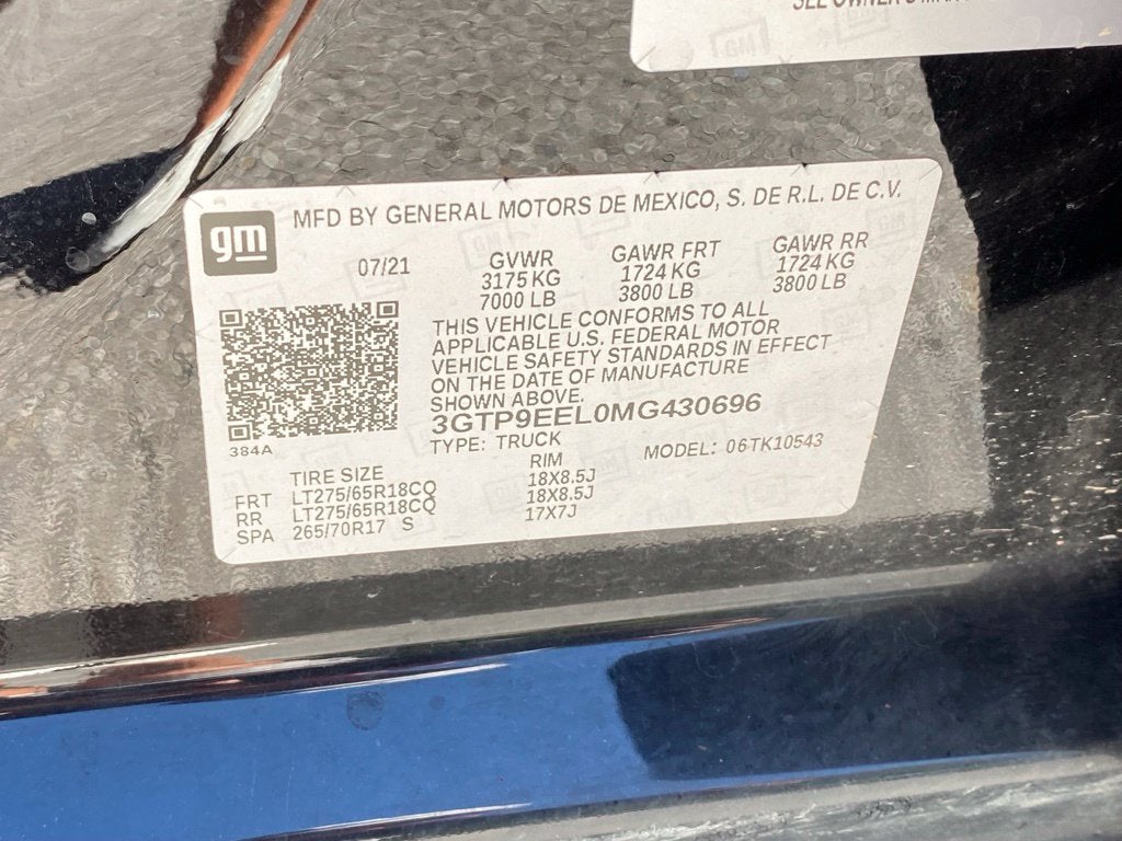 2021 GMC Sierra 1500 AT4