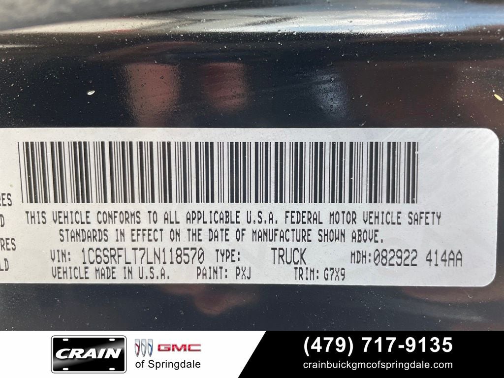 2020 RAM 1500 Rebel Level 2 Equipment