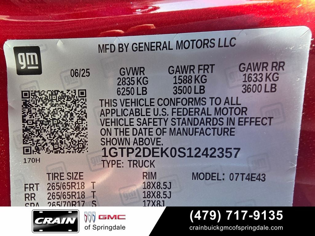 2025 GMC Canyon AT4 2.7L Turbomax