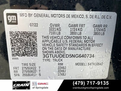 2022 GMC Sierra 1500 SLT
